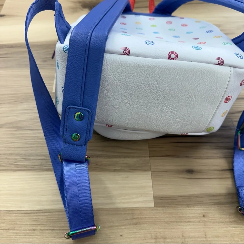 Disney EPCOT 40 Loungefly White and Purple Kids Backpack